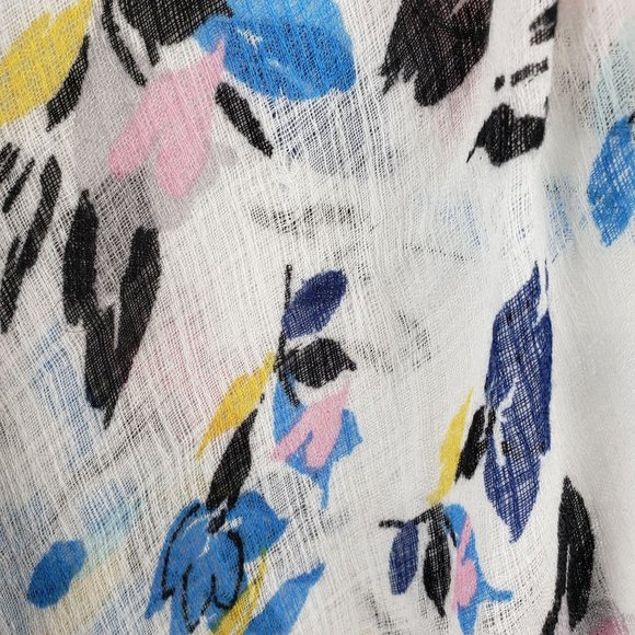 Lane Bryant Women's‎ One Size Gauze Floral Kimono Flowy Draped Oversized Sleeves - Picture 4 of 8